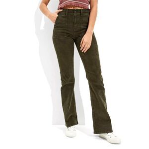 AEO Super Hi-rise Stretch Flare Corduroy Pants